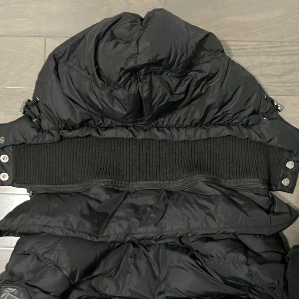 Add Down Puffer Jacket With Removable Hood And Be… - image 3